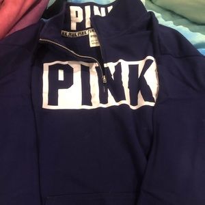 PINK VS 3/4 zip up sweater